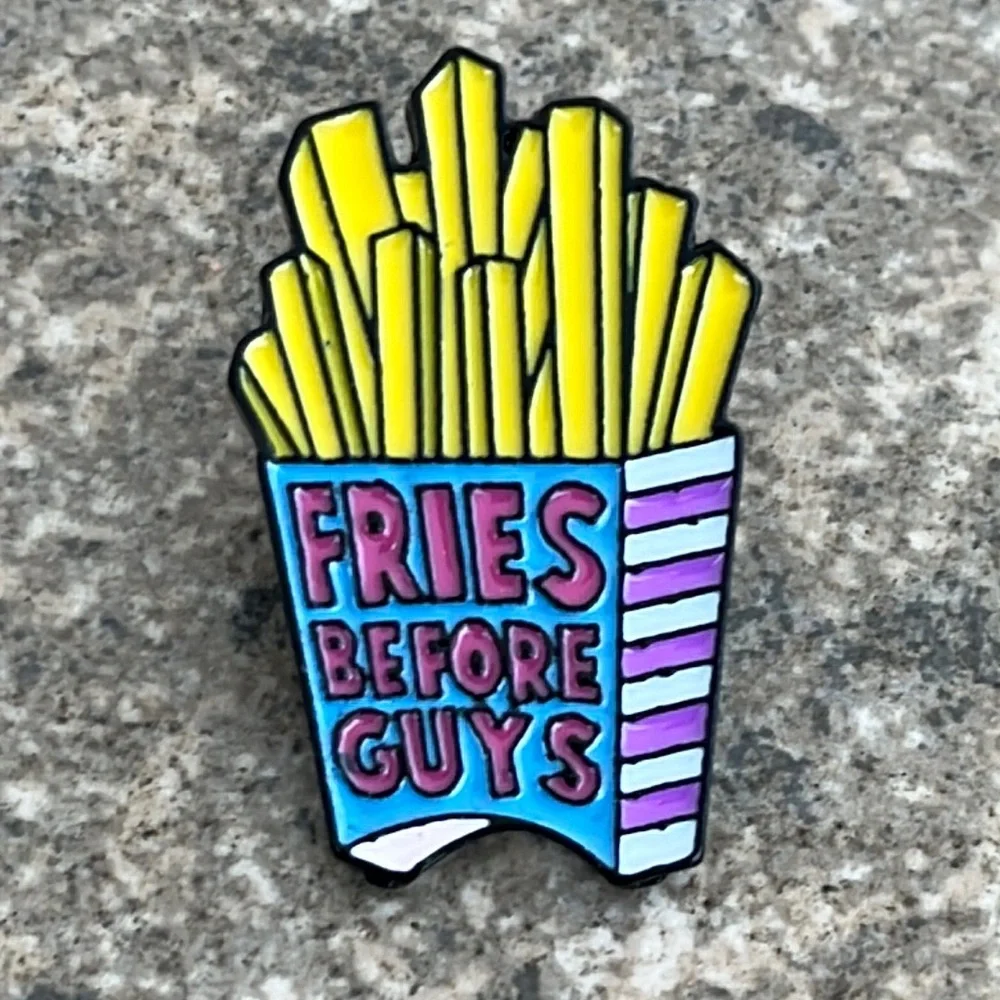 Fries before guys brooch lapel‎ pin backpack pin hat pin